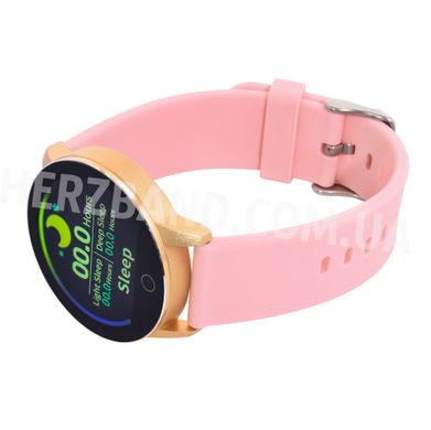 Часы с тонометром Herzband X Gold Pink Silicone