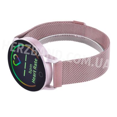 Часы с тонометром Herzband X Milano Steel Pink